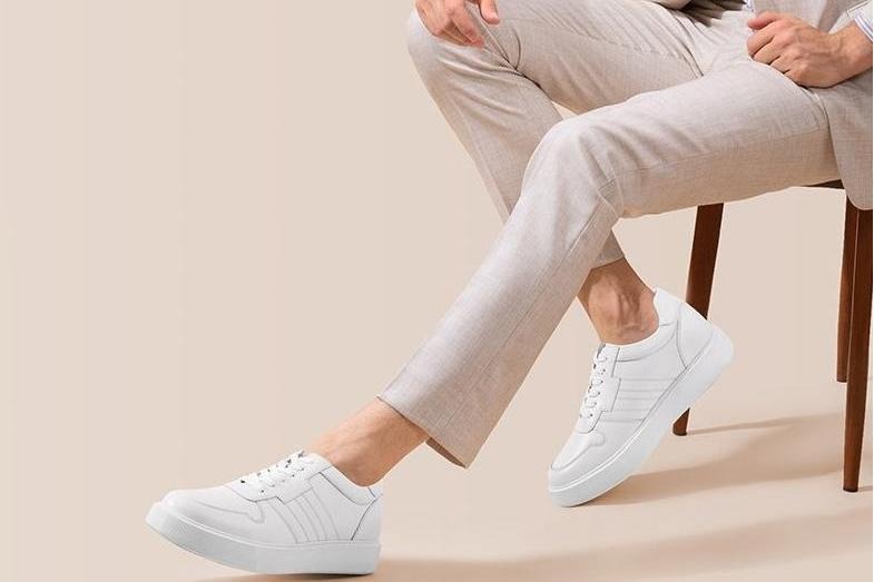 How to Wear Elevator Sneakers With Causal Suits